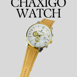 CHAXIGO Men’s Two-Tone Luxury Leather Strap Watch