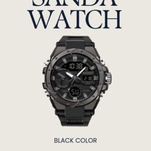 SANDA Men’s Sports Watch – Black Edition